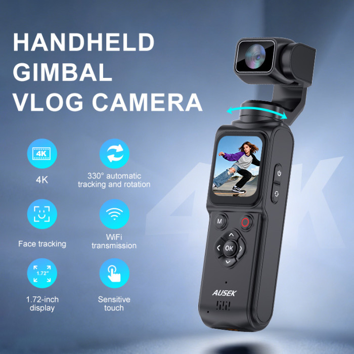 AUSEK AT-M105 Ultra HD 4K Pocket Camera