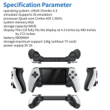 M25 Handheld Game Player Portable Retro Gaming Console 4.3” Screen 256G 70000+ Games for PS1 PSP N64