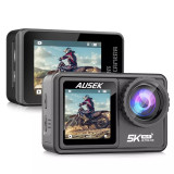 Ausek AT-S81TR Action Camera with Wireless Microphone