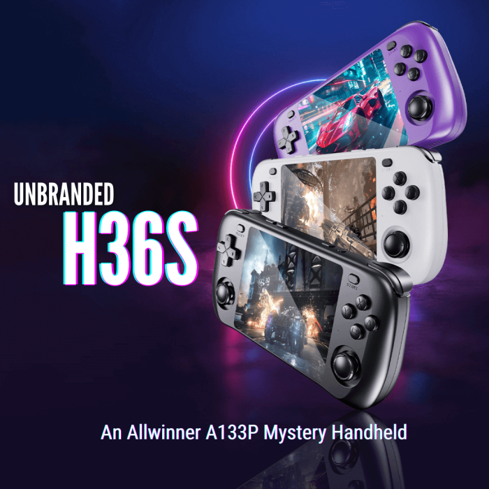 H36S 3.5 Inch IPS HD Screen Retro PSP Game Console Linux System GBA Handheld Video Game Console