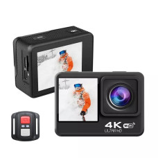 AUSEK Q60TR WIFI 4K WIFI 60Fps Ultra HD Waterproof Sports Action Camera - COMBO PACK (2 Battery, Charger, Microphone, Remote)